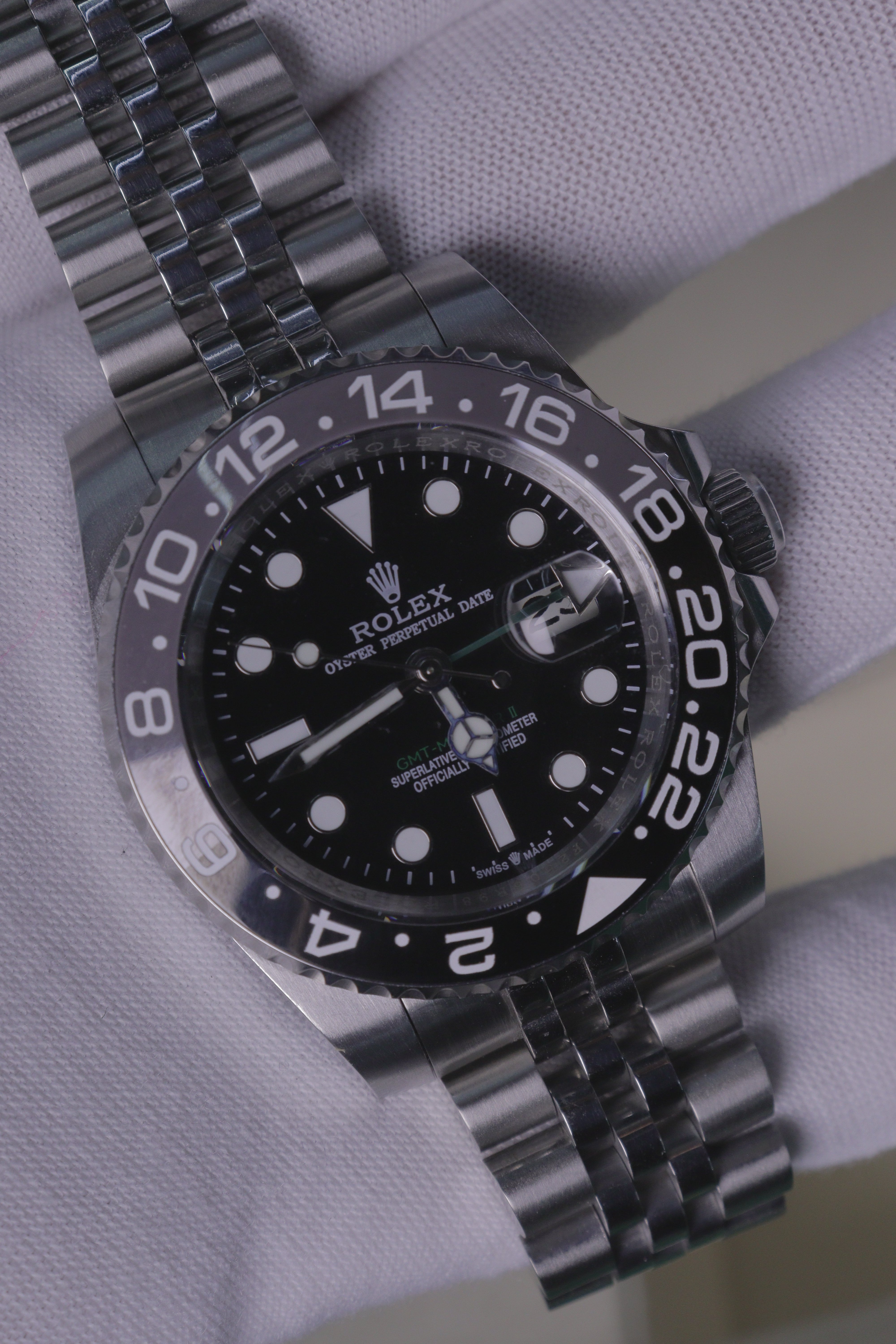 Rolex GMT-Master II "Bruce Wayne" Preto e Verde Jubilee