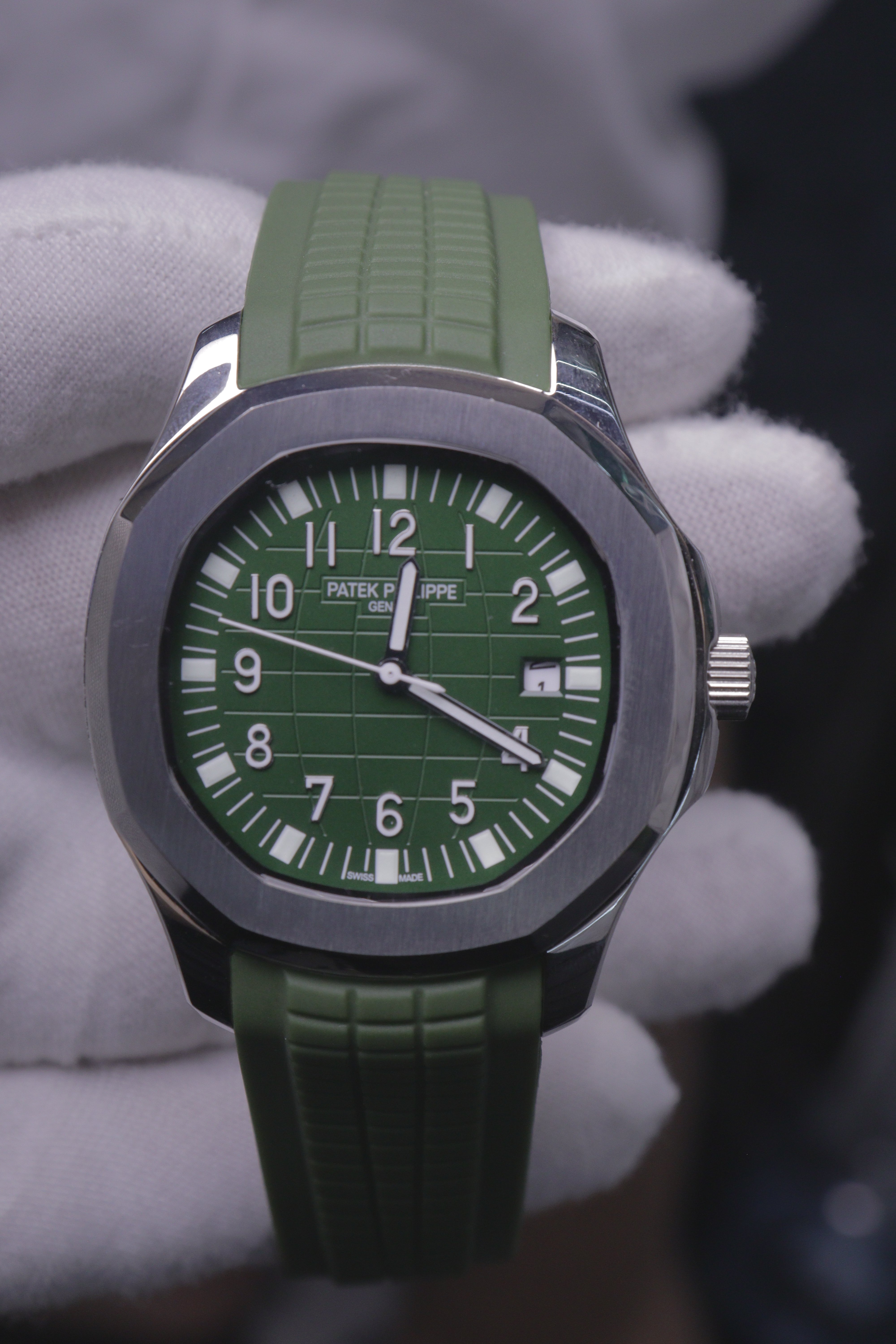 Patek Philippe Aquanaut Date Aço Verde