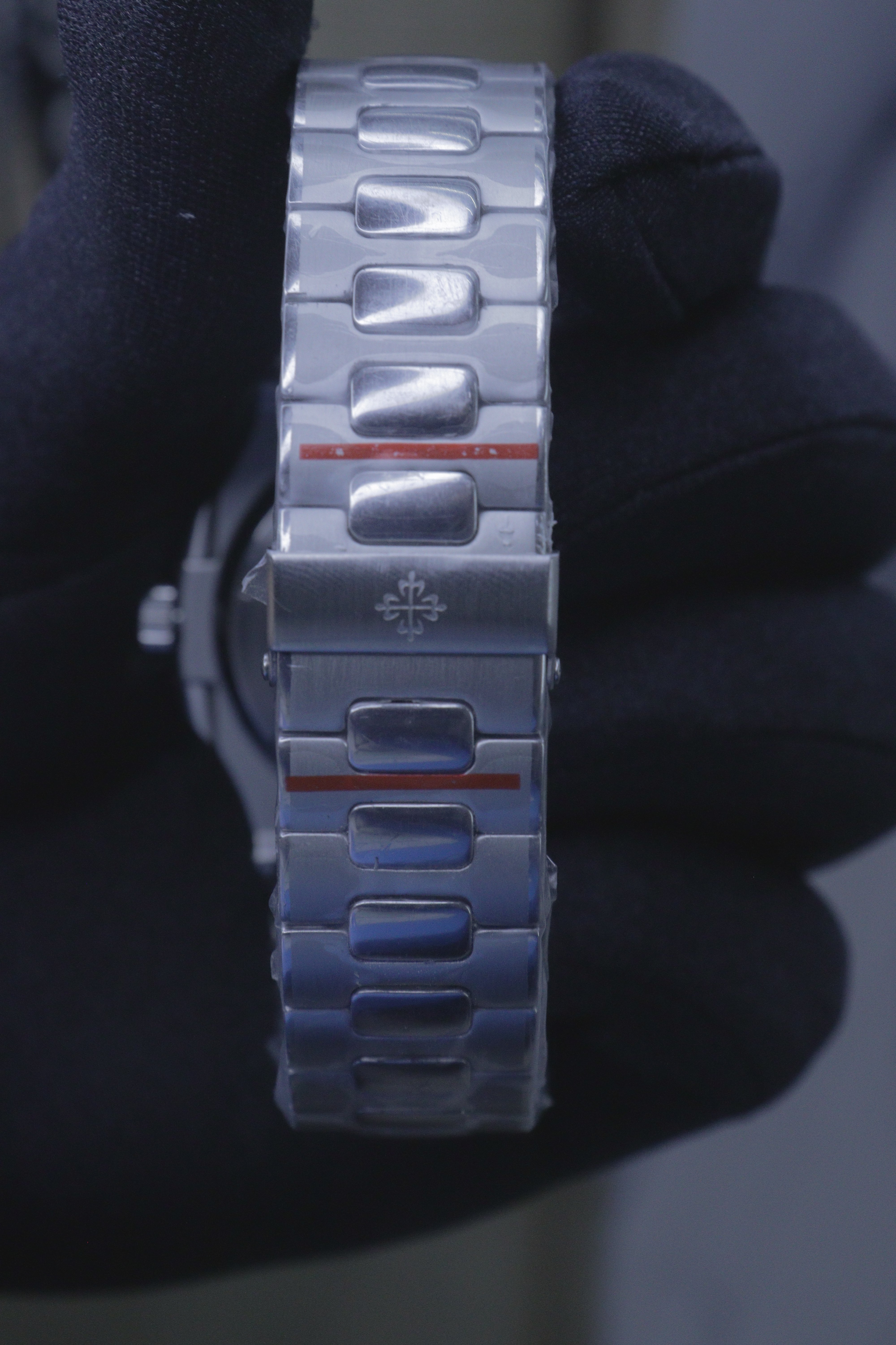 Patek Philippe Nautilus Aço Mostrador Azul/Preto