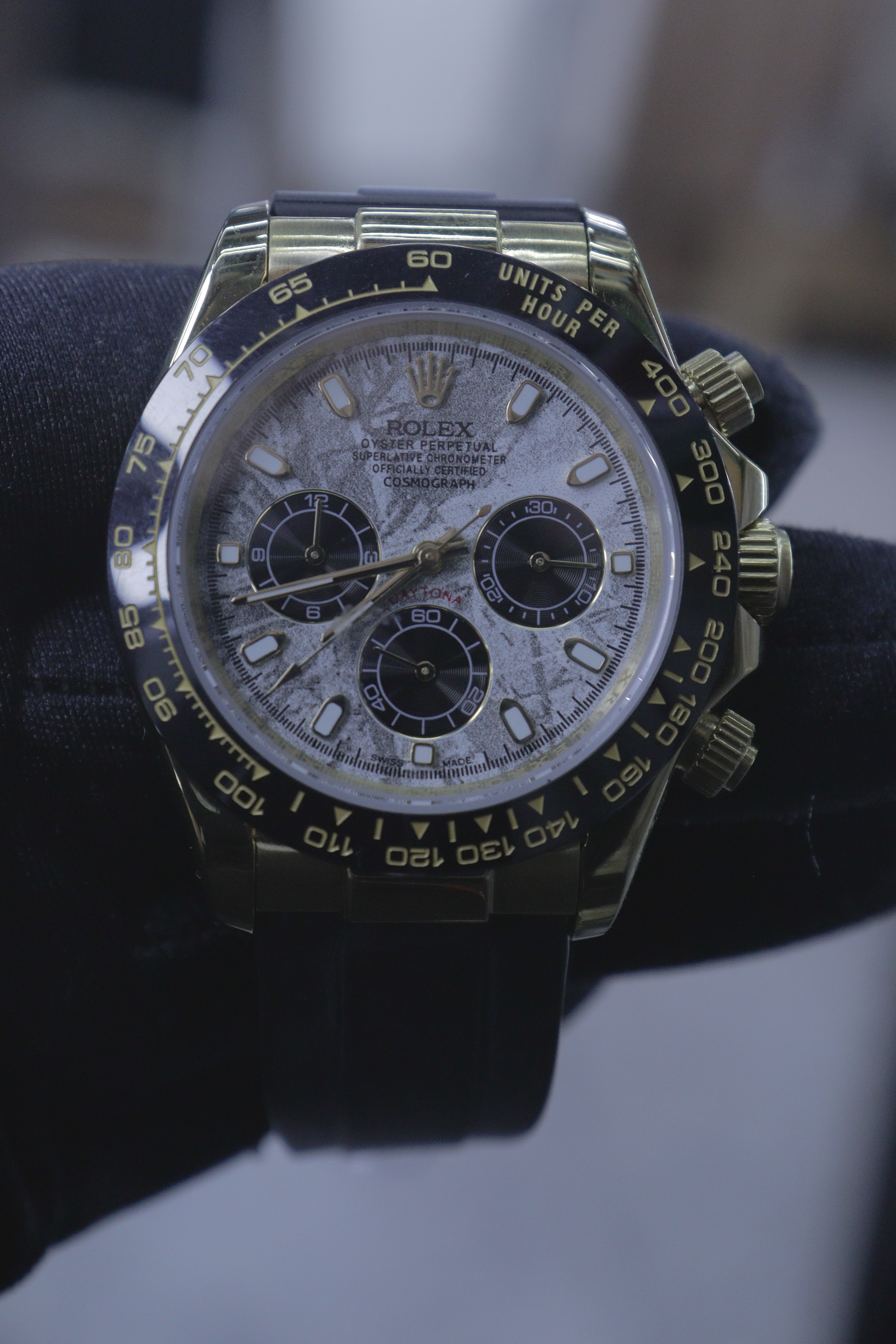 Rolex Oyster Perpetual Cosmograph Daytona Mostrador Meteorito