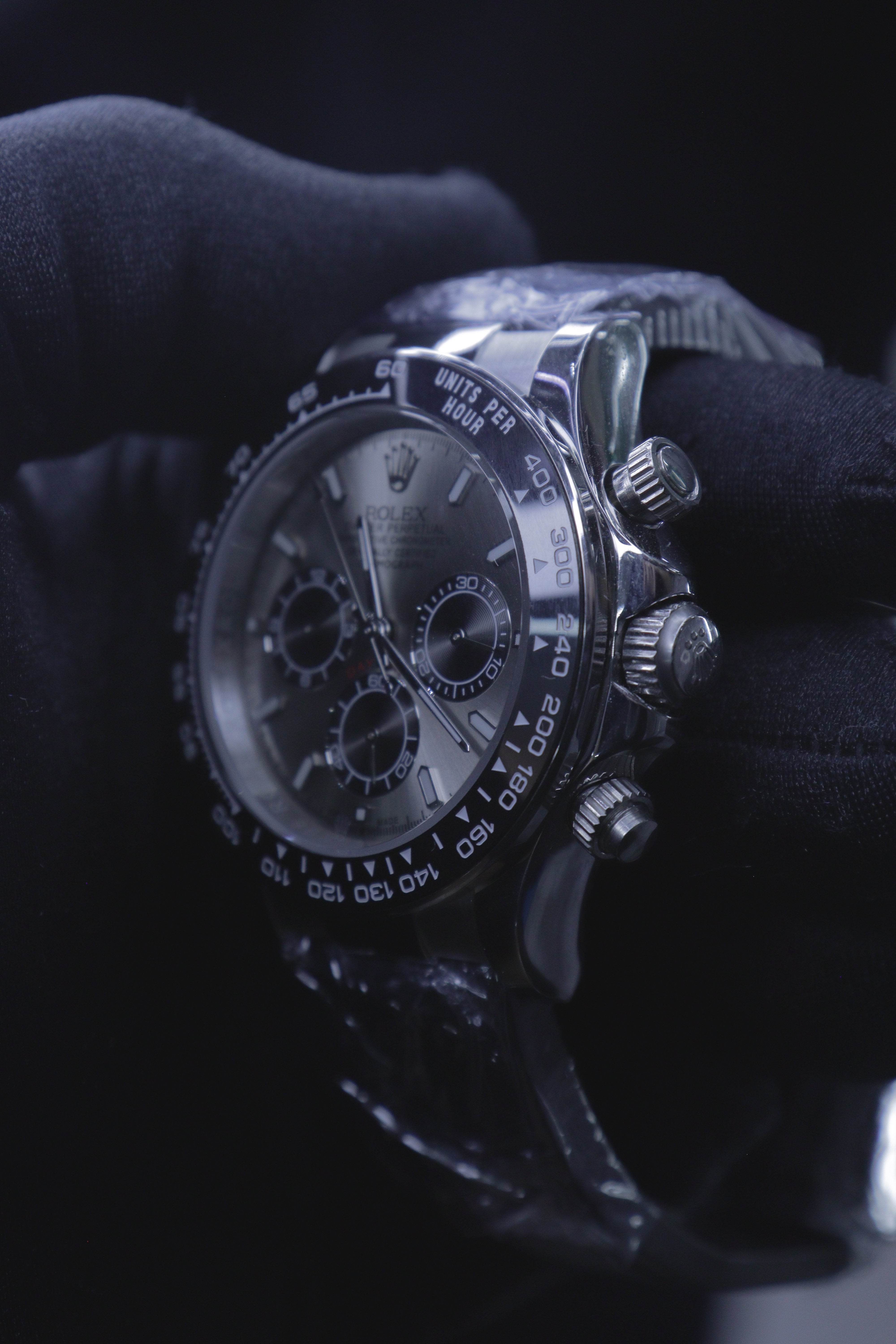Rolex Oyster Perpetual Cosmograph Daytona Mostrador Prata