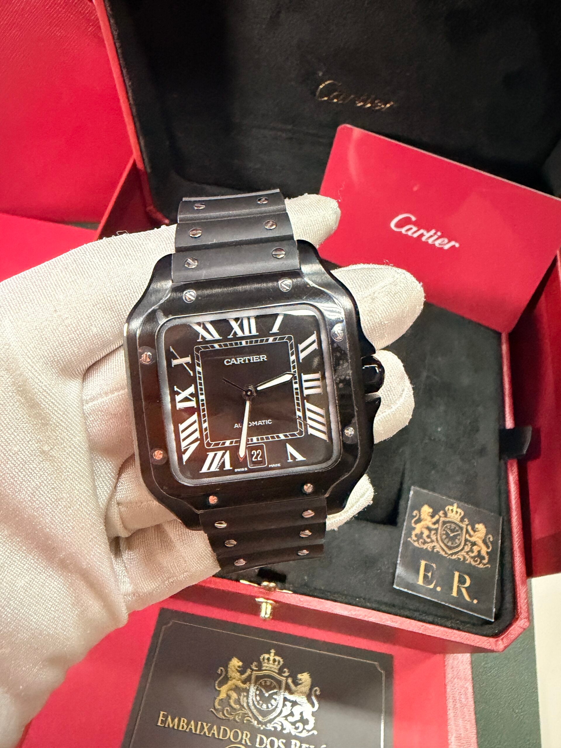 Cartier Santos All Black – Grande
