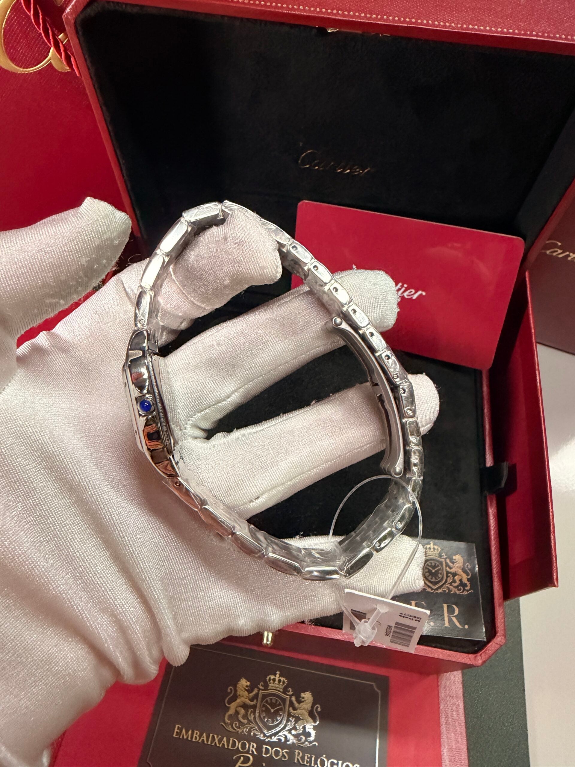 Cartier Santos Prata – Mini