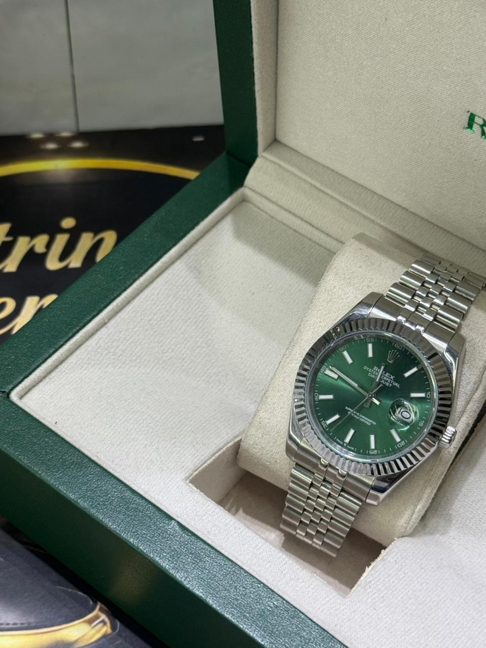 Rolex Datejust 41 – Verde / Prata