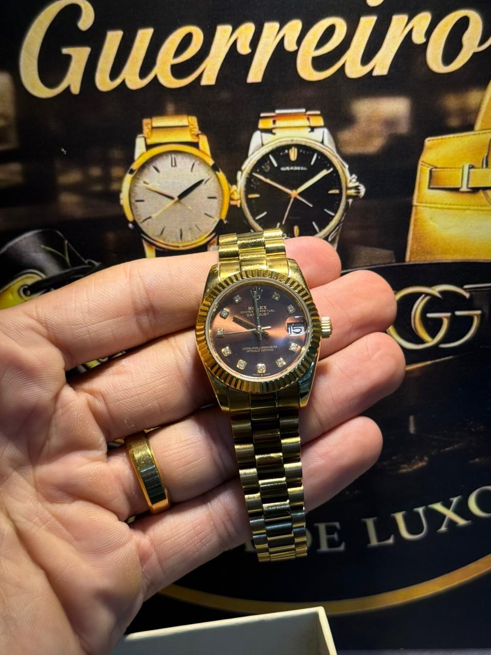 Rolex Datejust – Rosê Madre Pérola Gold