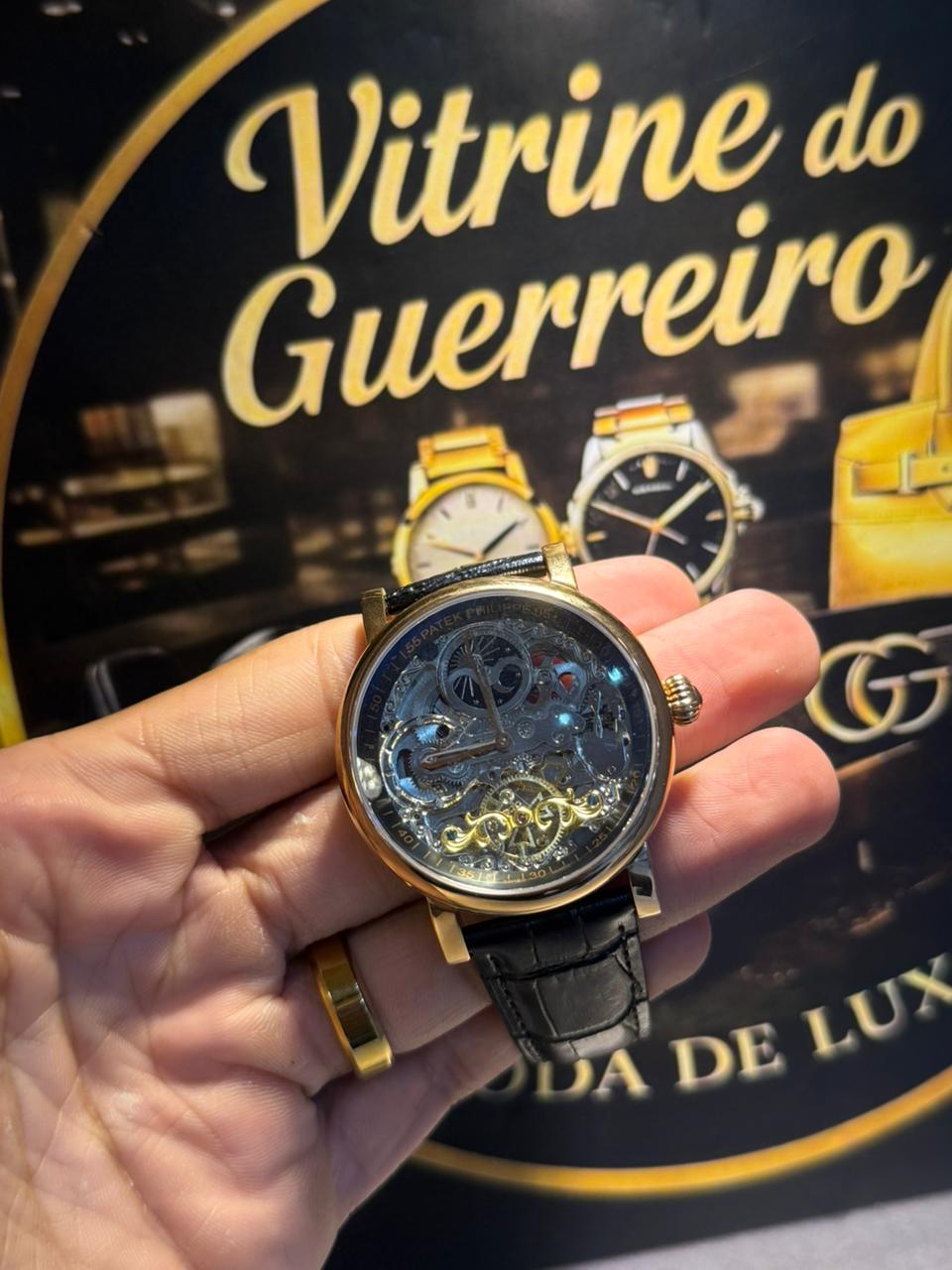 Patek Philippe Complications Skeleton – Rosé / Couro Preto