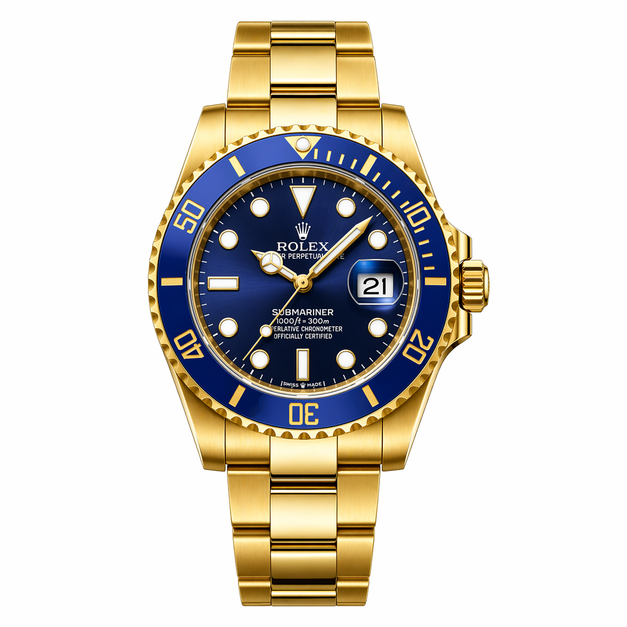 Rolex Submariner Date – Azul / Ouro