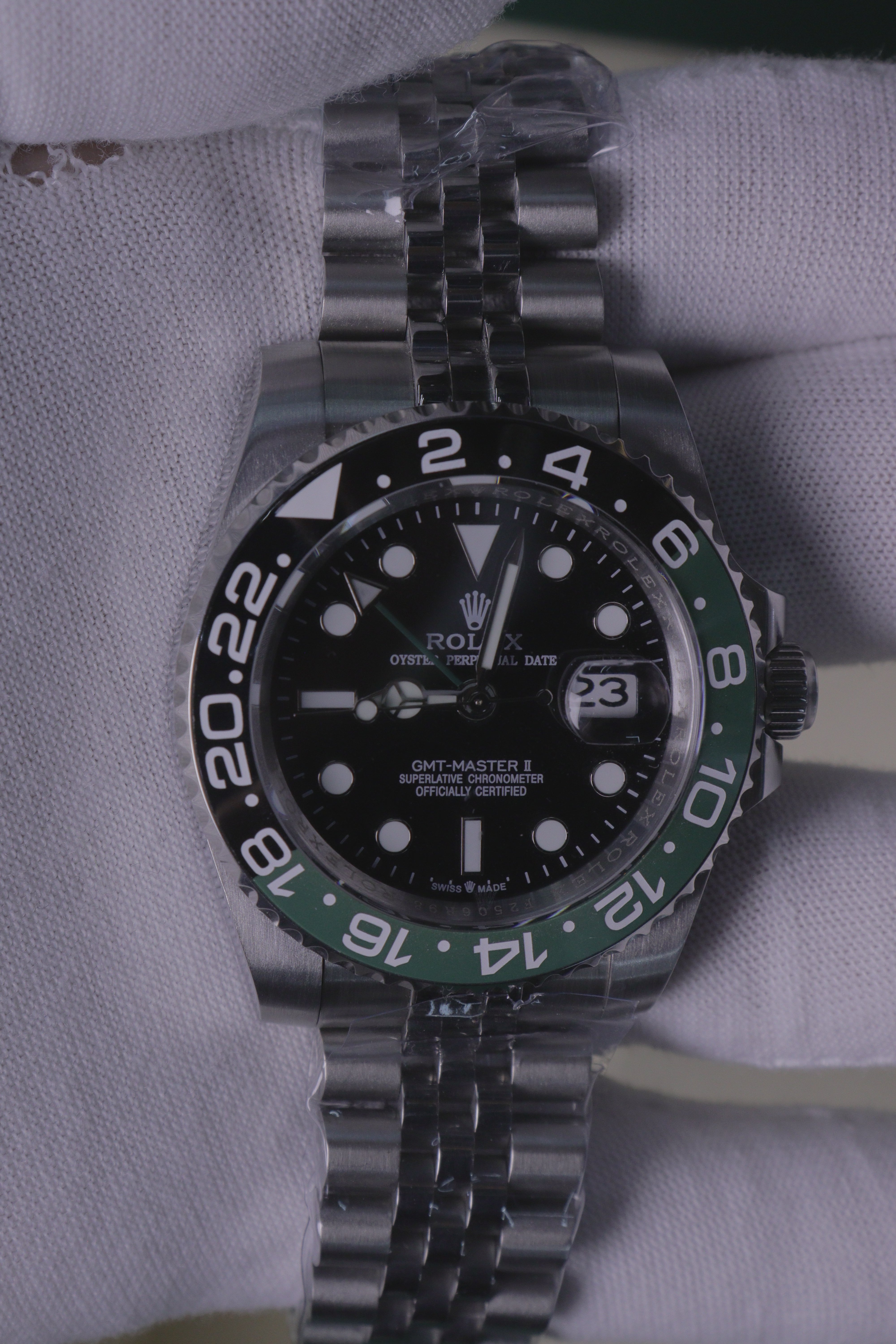 Rolex GMT-Master II "Bruce Wayne" Preto e Verde Jubilee