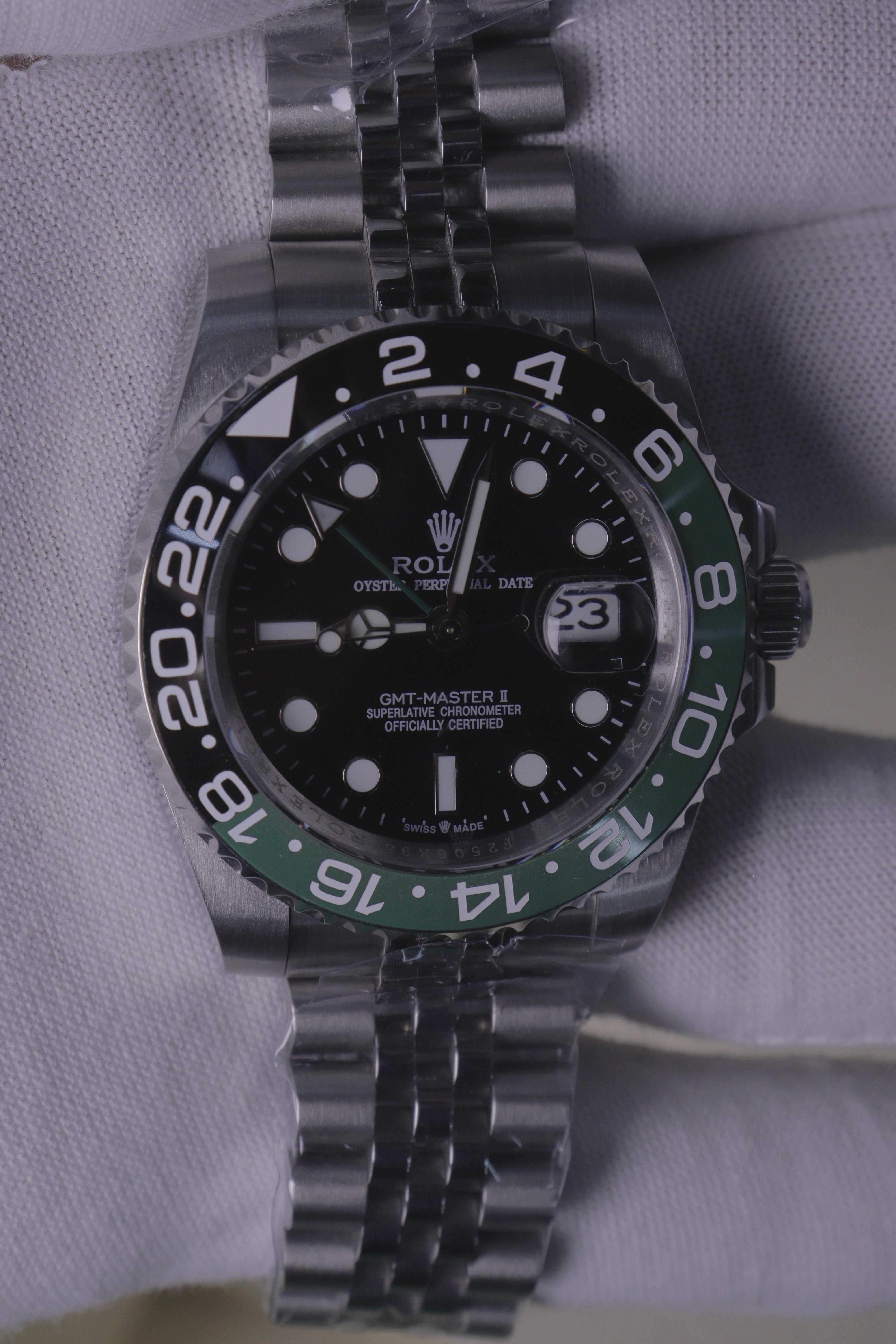 Rolex GMT-Master II "Bruce Wayne" Preto e Verde Jubilee