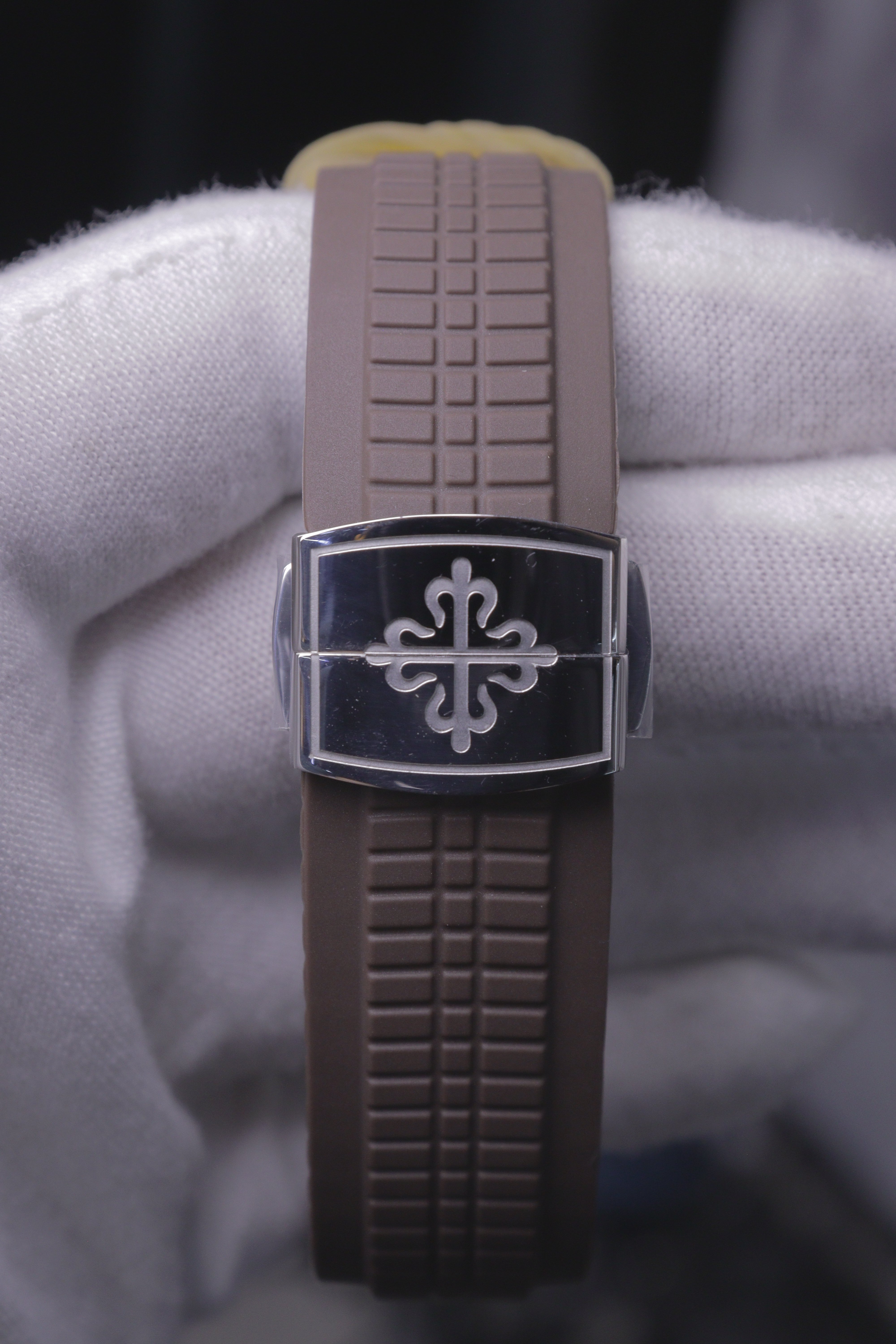 Patek Philippe Aquanaut Date Aço Marrom