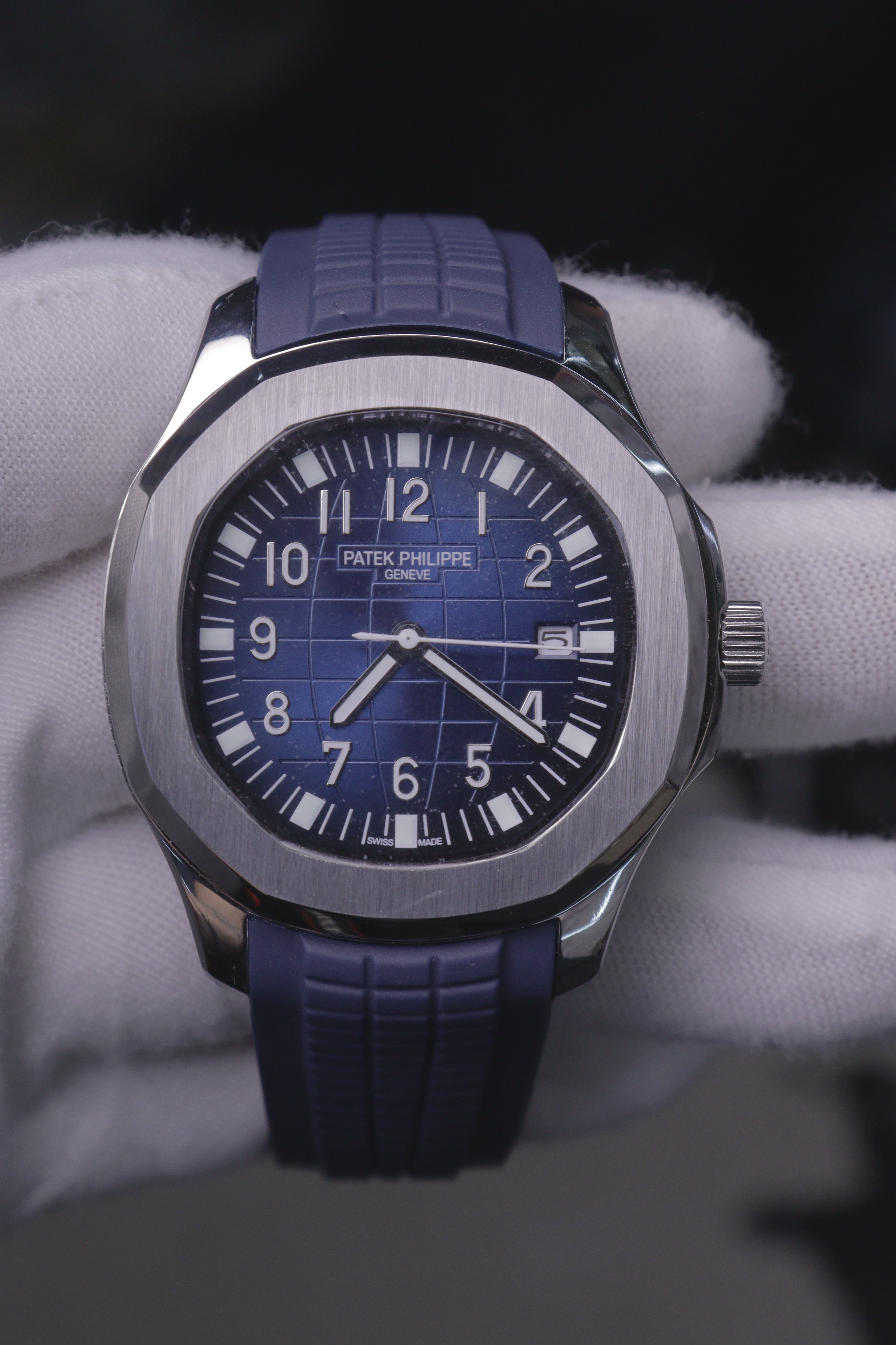 Patek Philippe Aquanaut Date Aço Azul