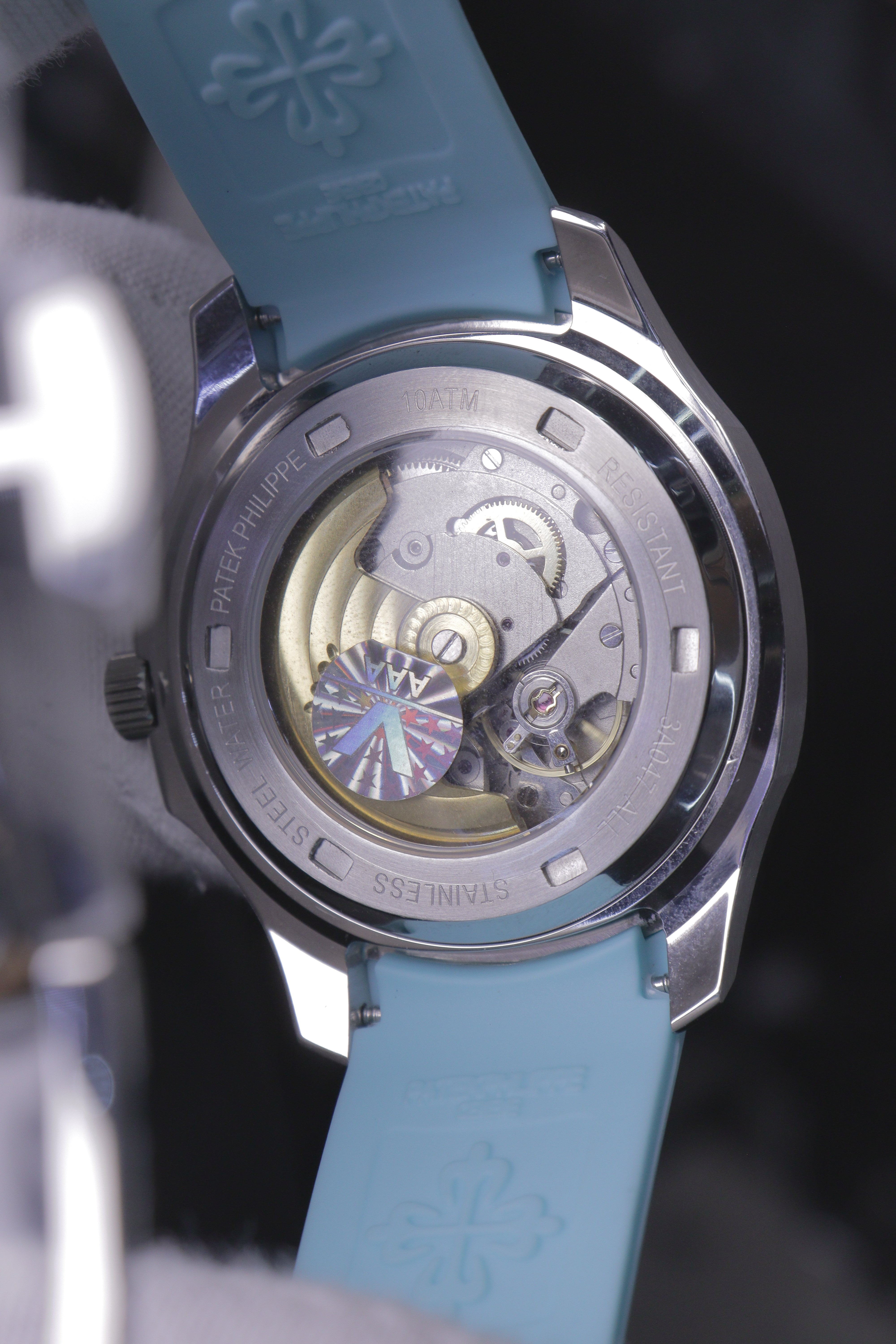 Patek Philippe Aquanaut Date Aço Azul Céu