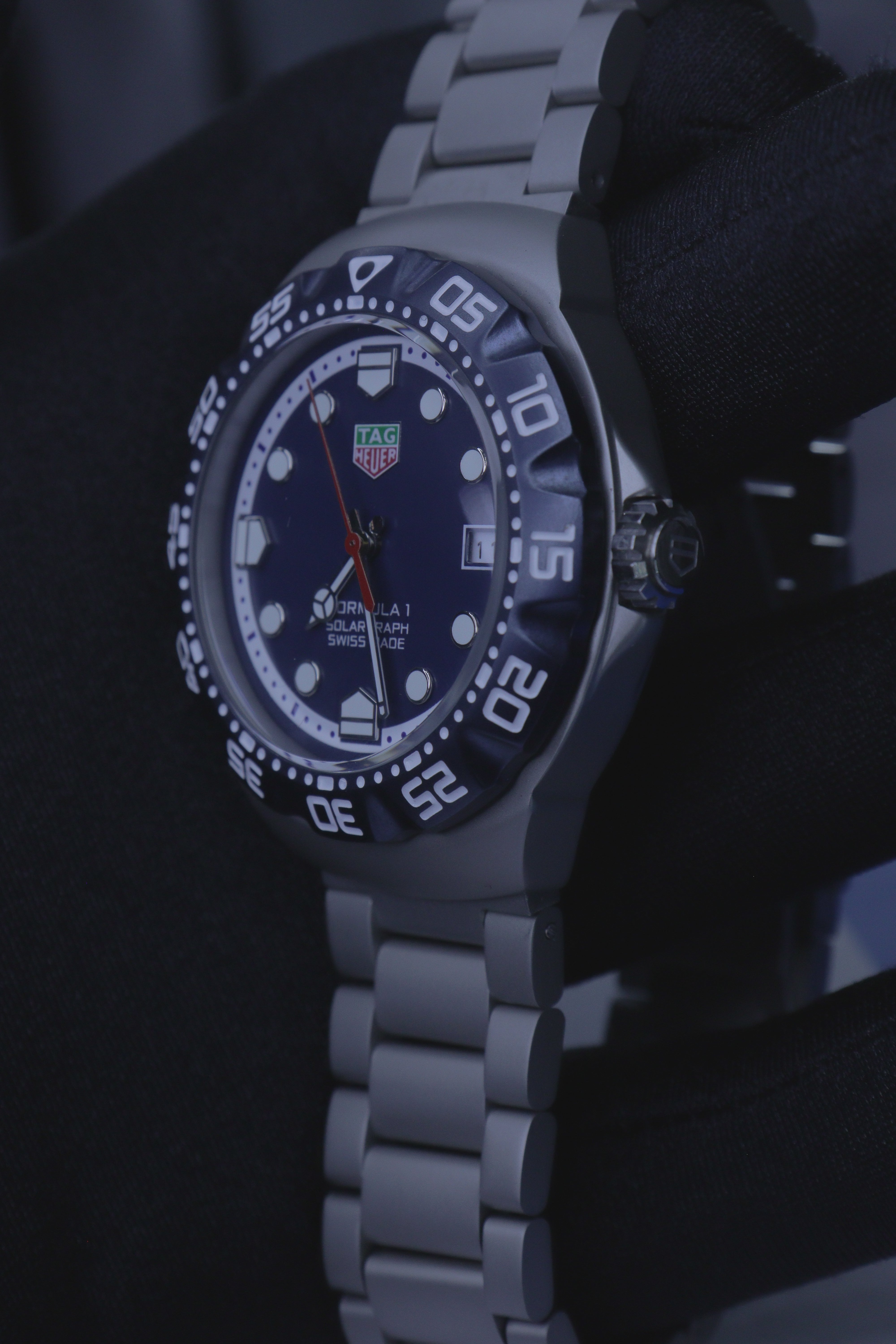 TAG Heuer Formula 1 Solargraph Azul Aço