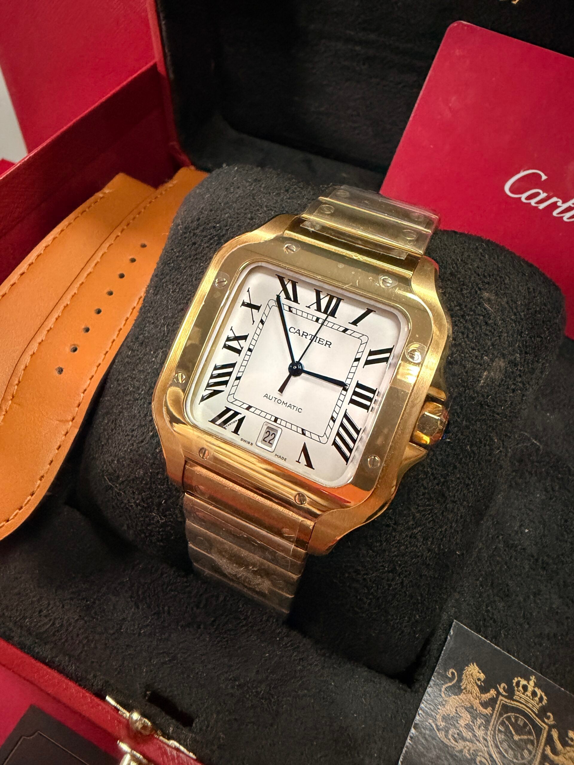 Cartier Santos Dourado – Grande