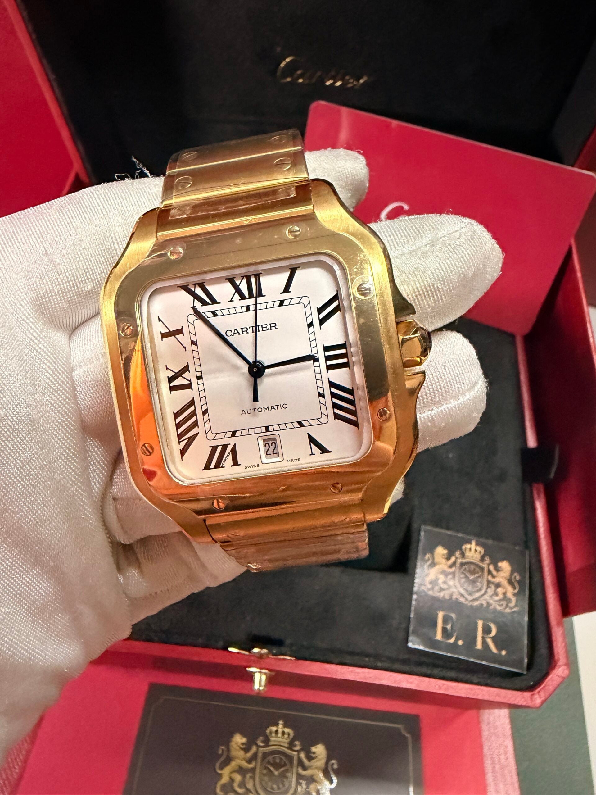 Cartier Santos Dourado – Grande