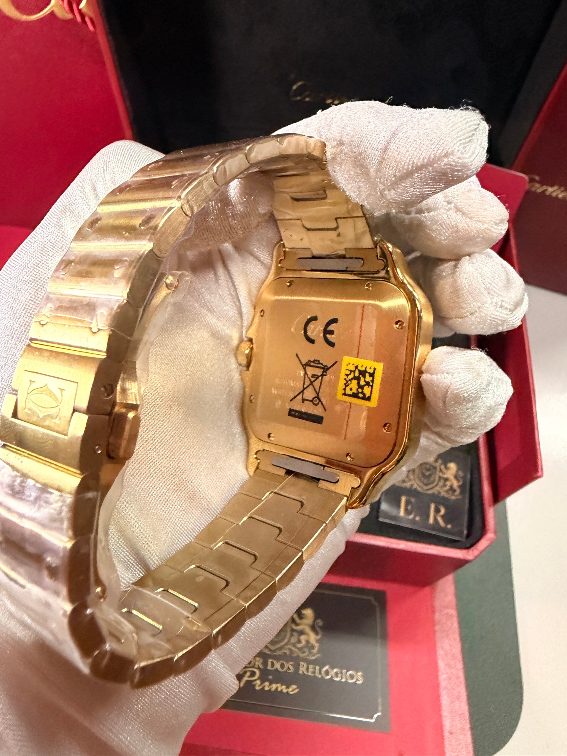 Cartier Santos Dourado – Grande