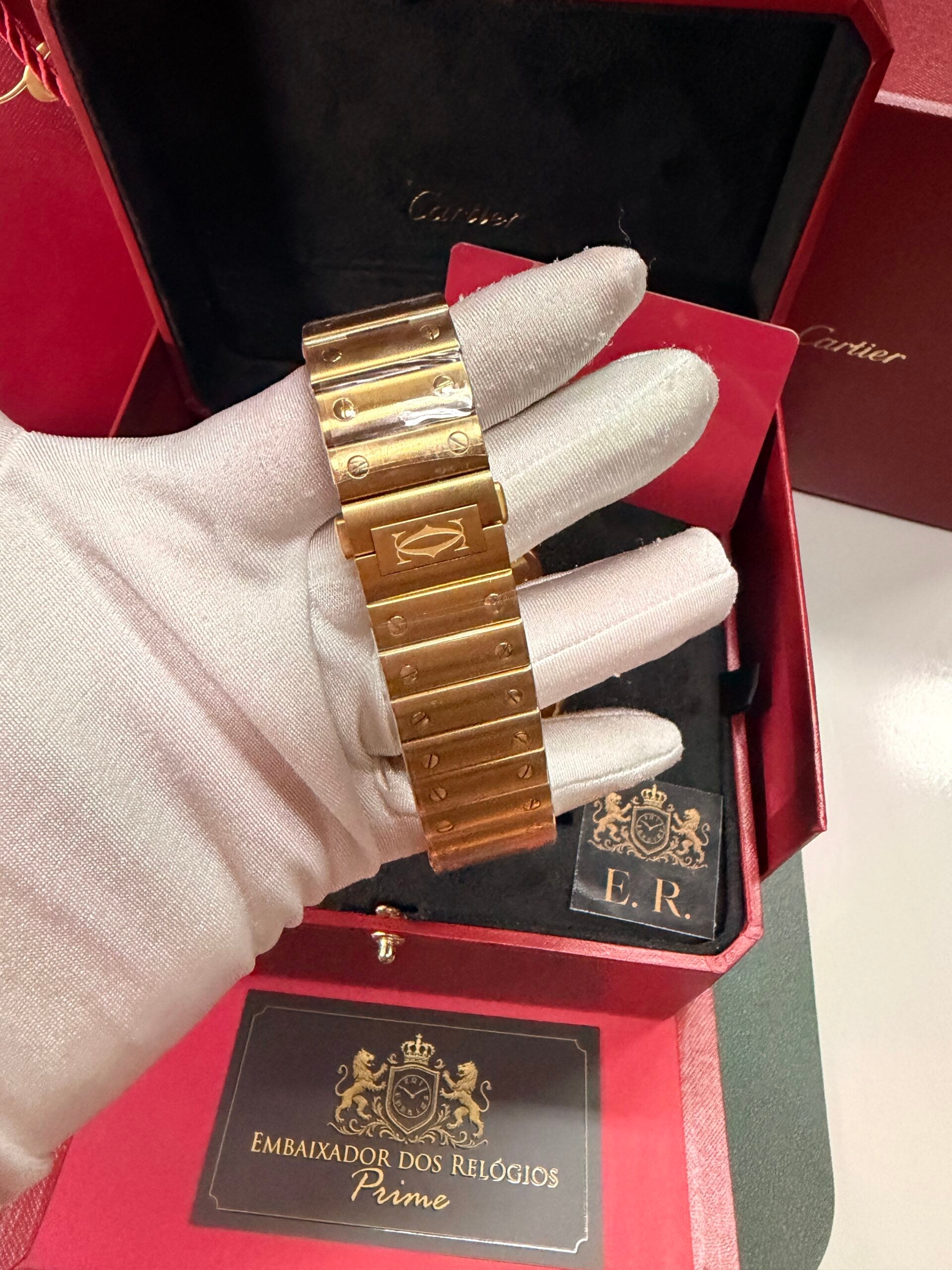 Cartier Santos Dourado – Grande