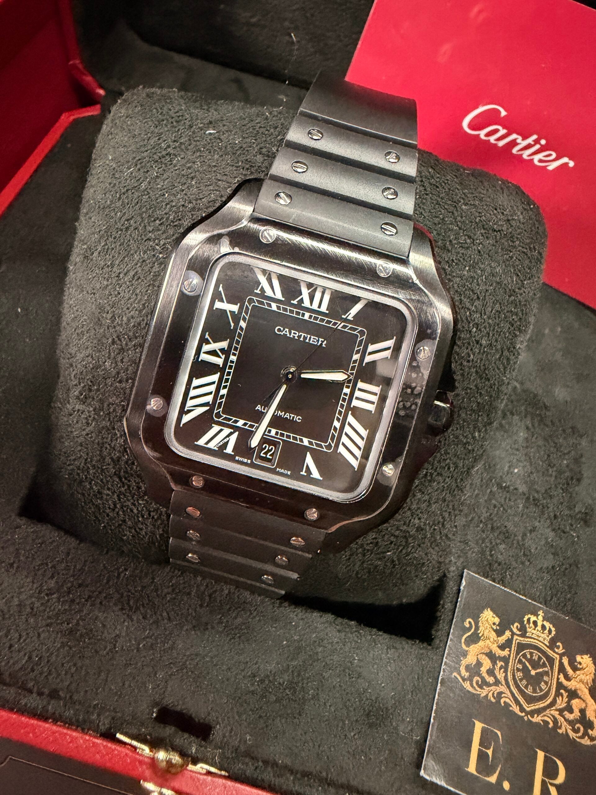 Cartier Santos All Black – Grande