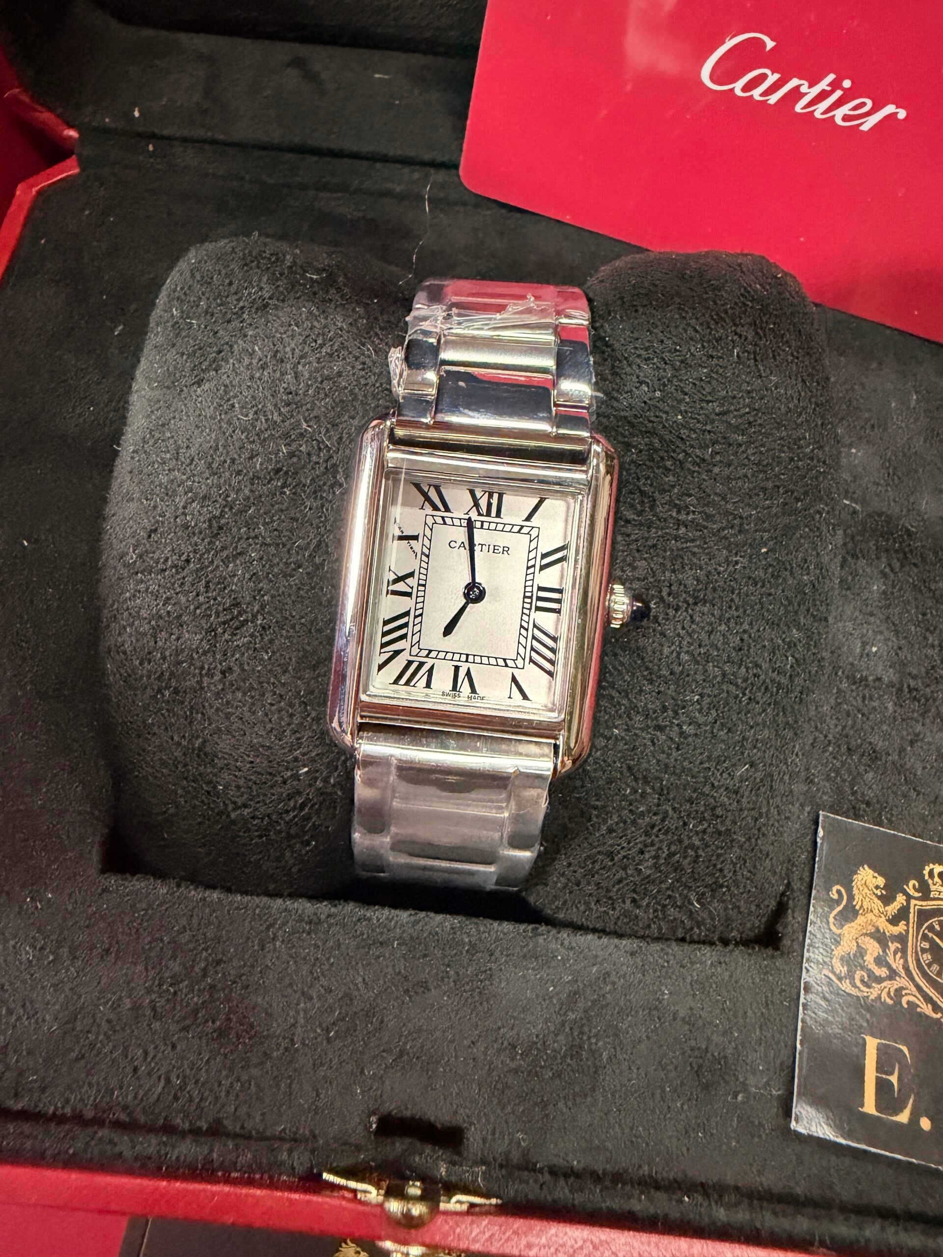Cartier Tank Must Prata – Médio