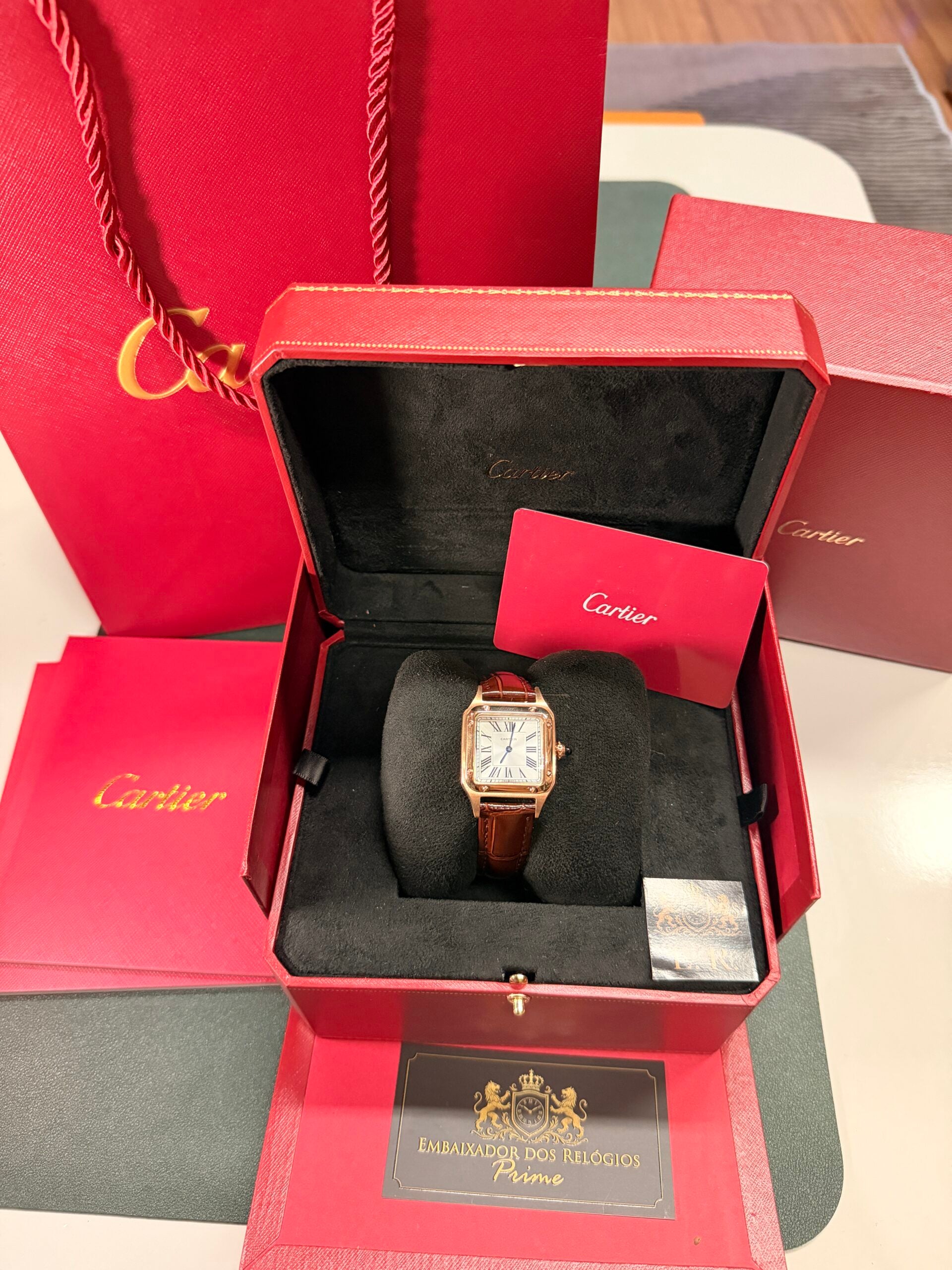 Cartier Santos Dumont Marrom – Médio