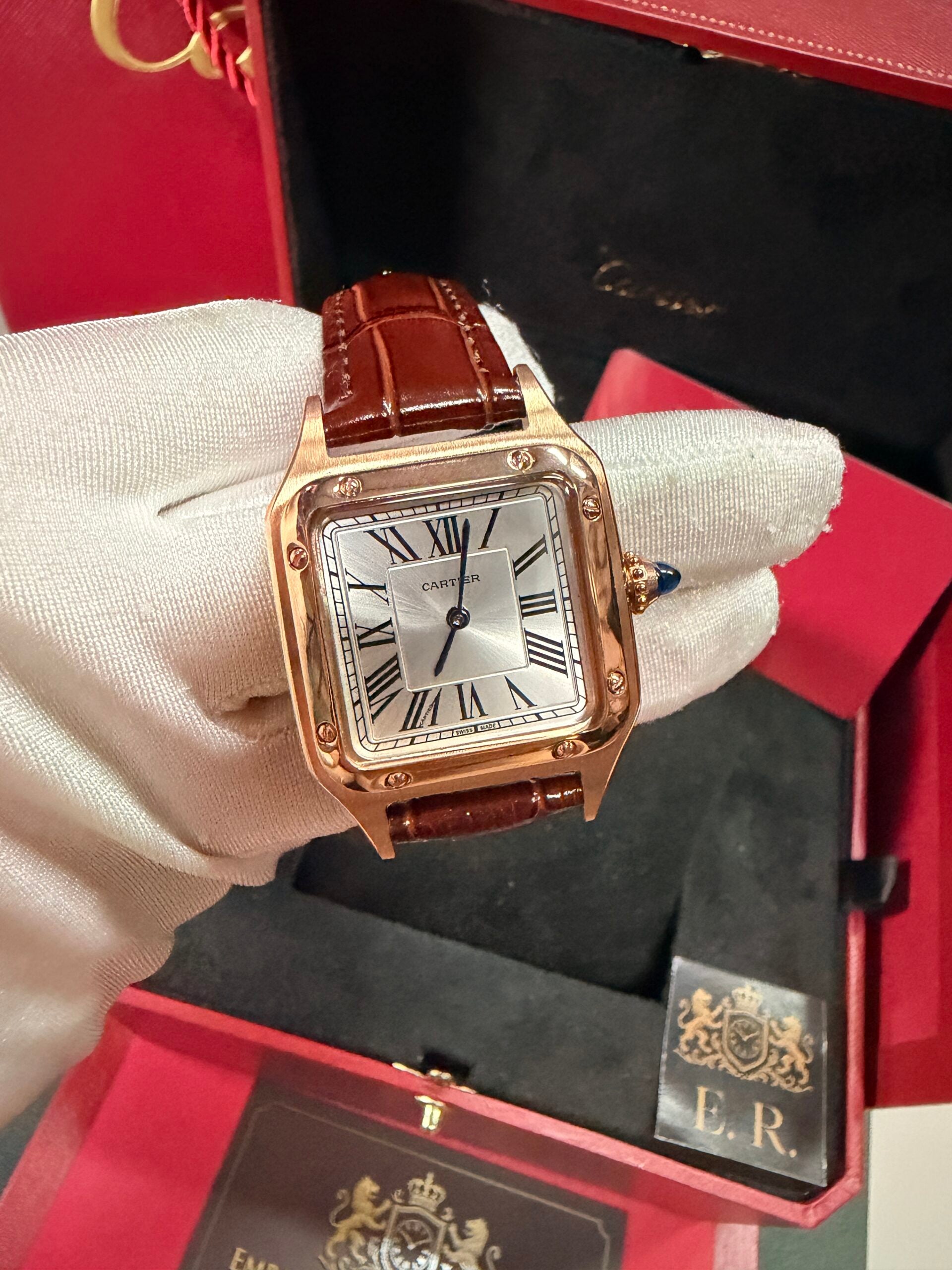 Cartier Santos Dumont Marrom – Médio