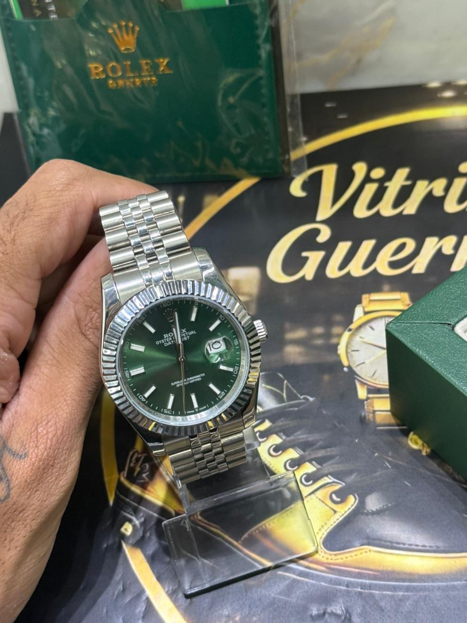 Rolex Datejust 41 – Verde / Prata