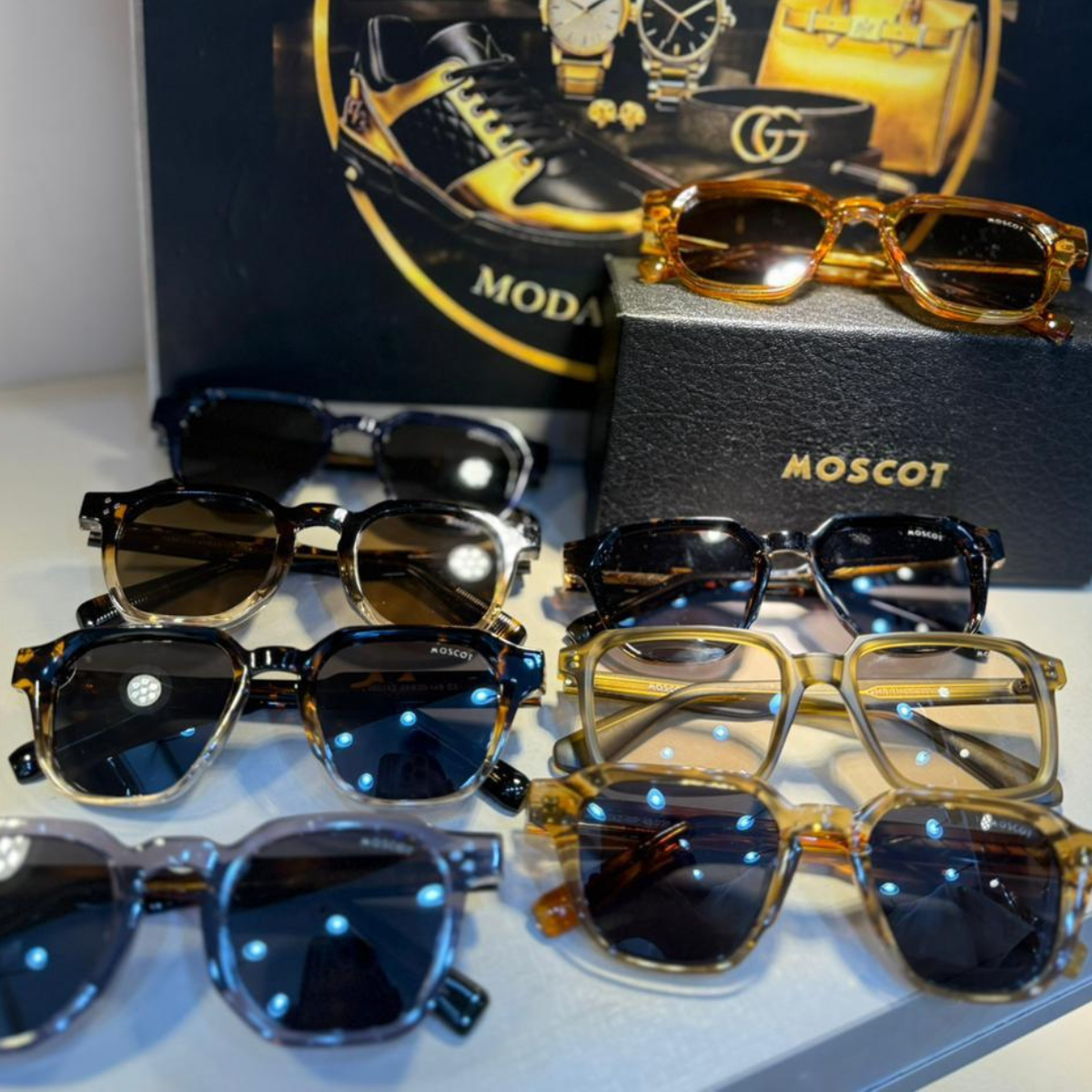 Óculos de Sol Moscot Linha Premium Acetato Italiano UV400